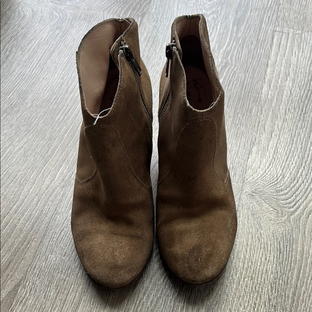 Club Monaco suede cowboy booties